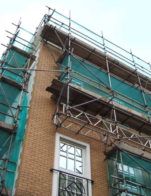 Government offices scaffolding.